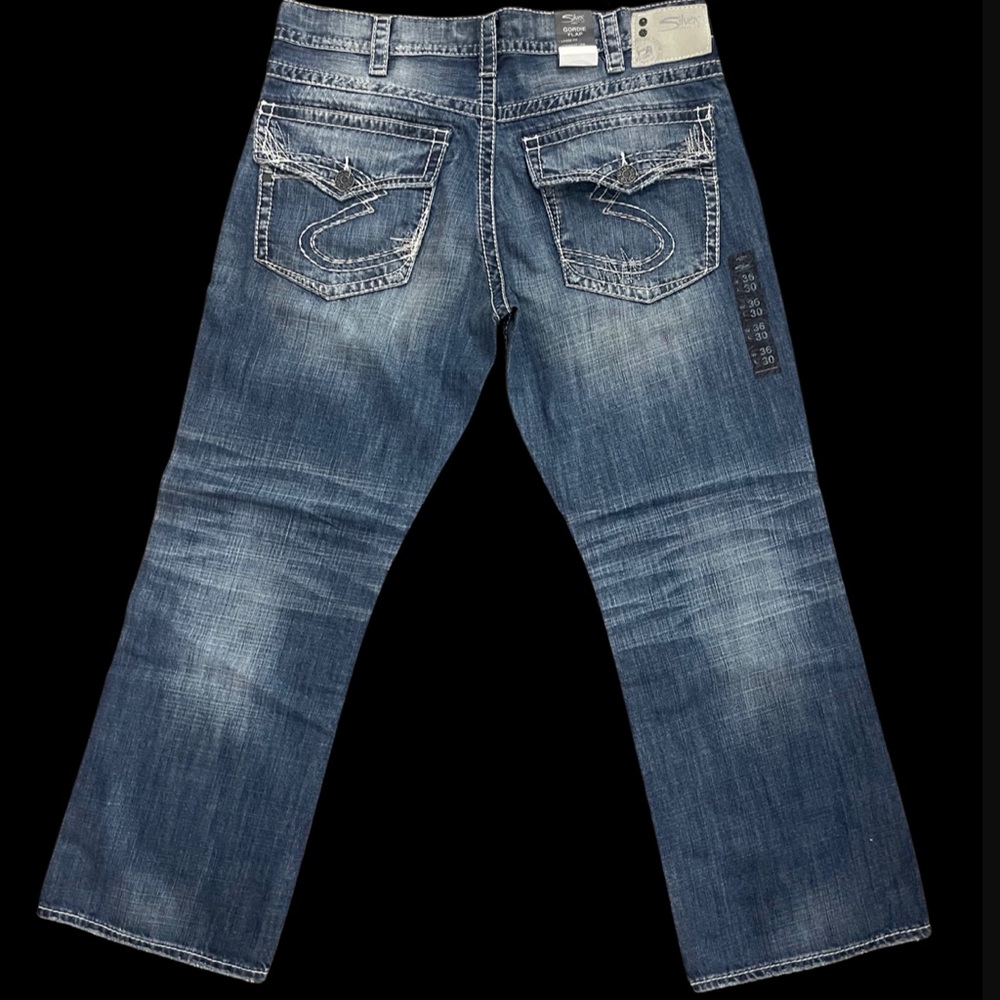 Men's Gordie Loose Fit Straight Stretch Jeans